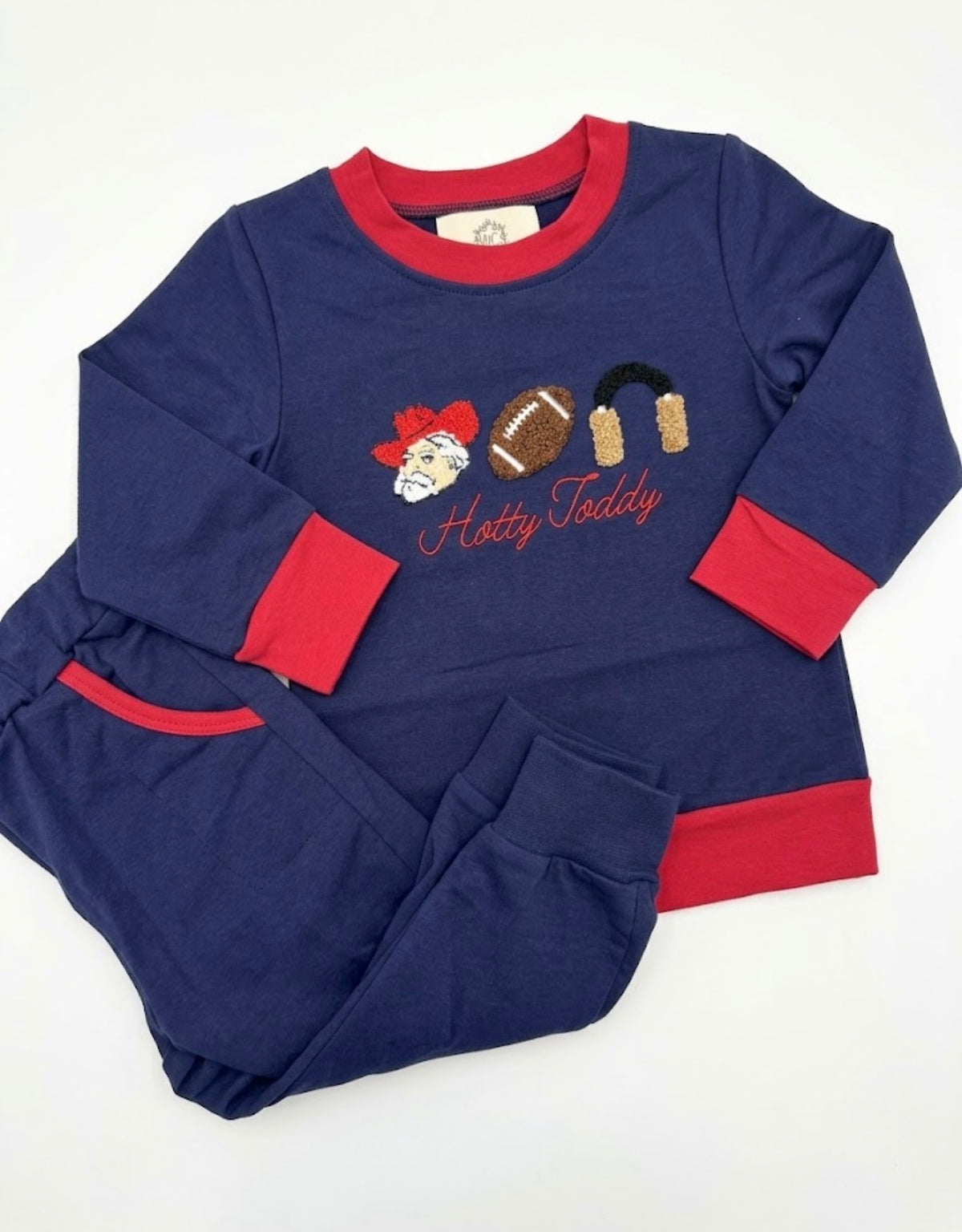 Ole Miss Boy’s French Knot Jogger Set