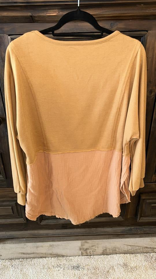 Throw on and Go Raw Hem Top