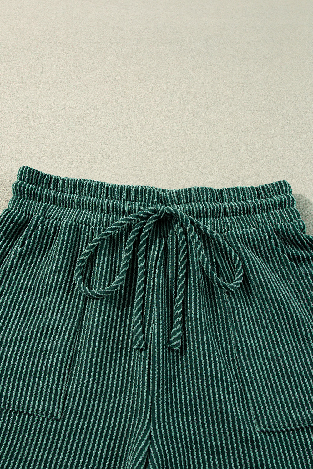 Racing Red Corded MERRY Long Sleeve Top and Shorts Pajama Set