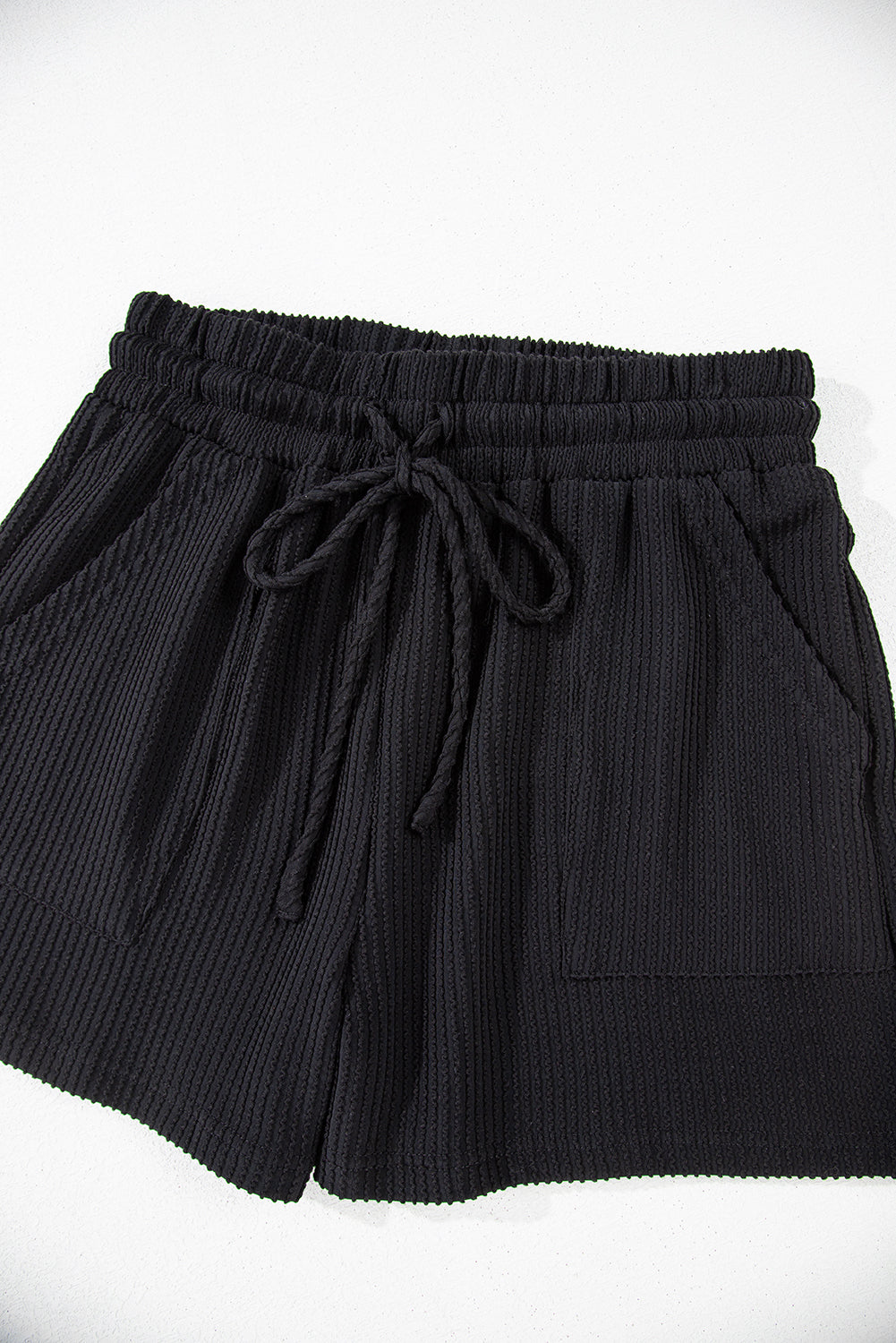 Racing Red Corded MERRY Long Sleeve Top and Shorts Pajama Set