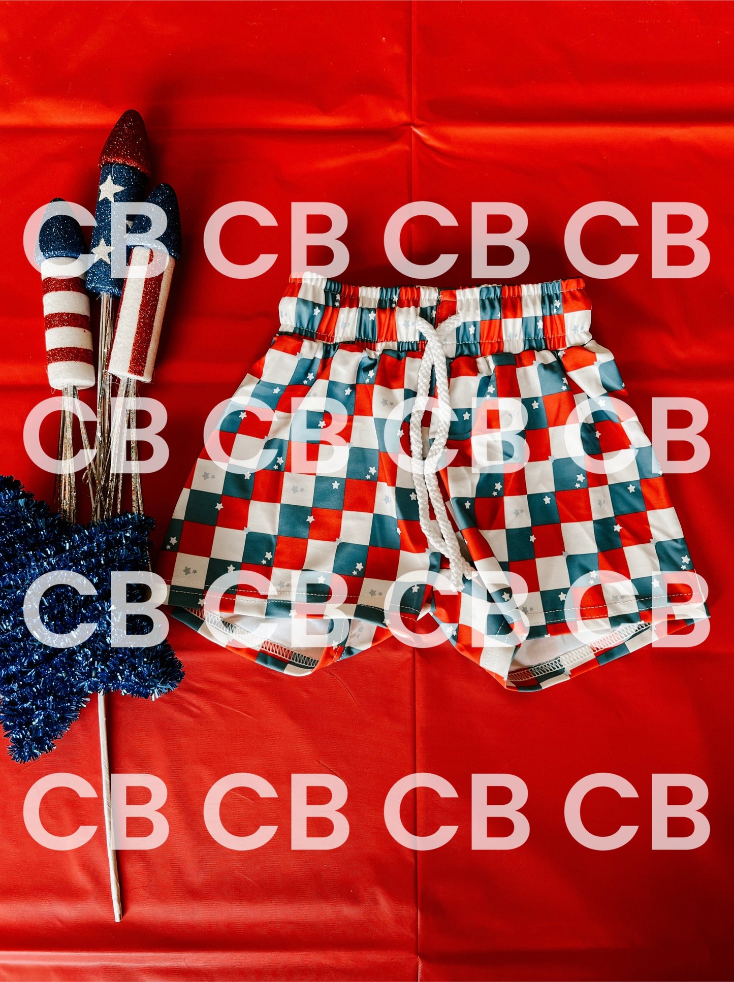Boys Patriotic Swim Trunks