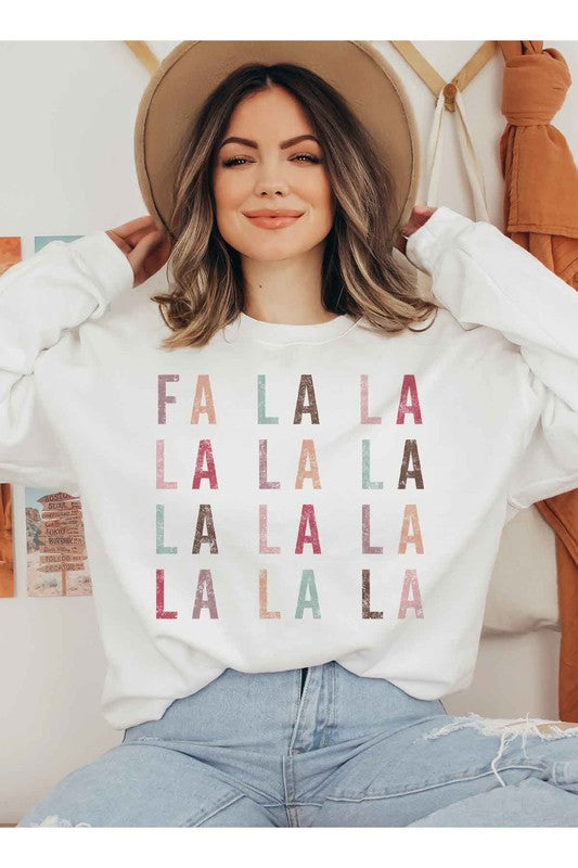 FA LA LA CHRISTMAS GRAPHIC SWEATSHIRT