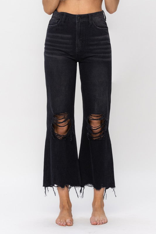 90's Vintage Crop Flare Jean