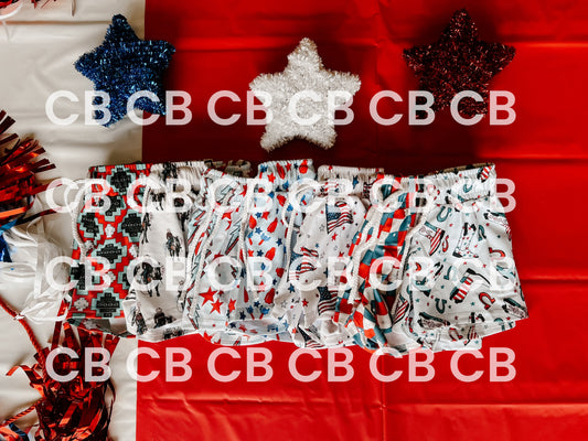 Boys Patriotic Swim Trunks