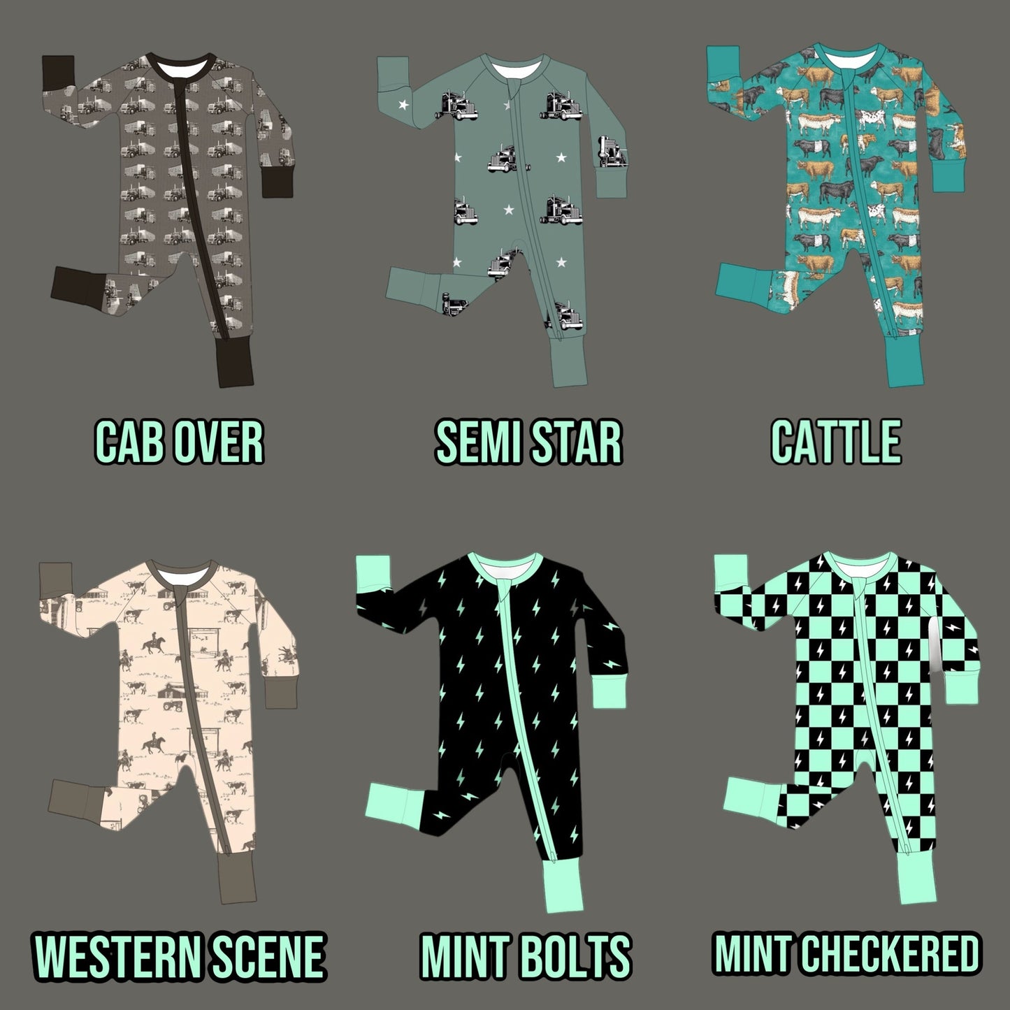 Bamboo Jammie Zippie