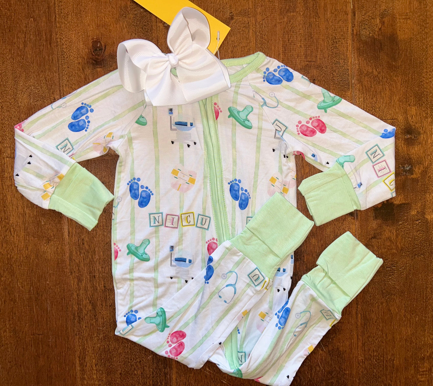 NICU bamboo pajamas