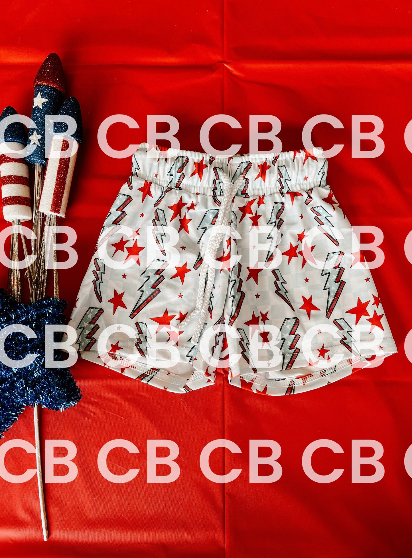 Boys Patriotic Swim Trunks