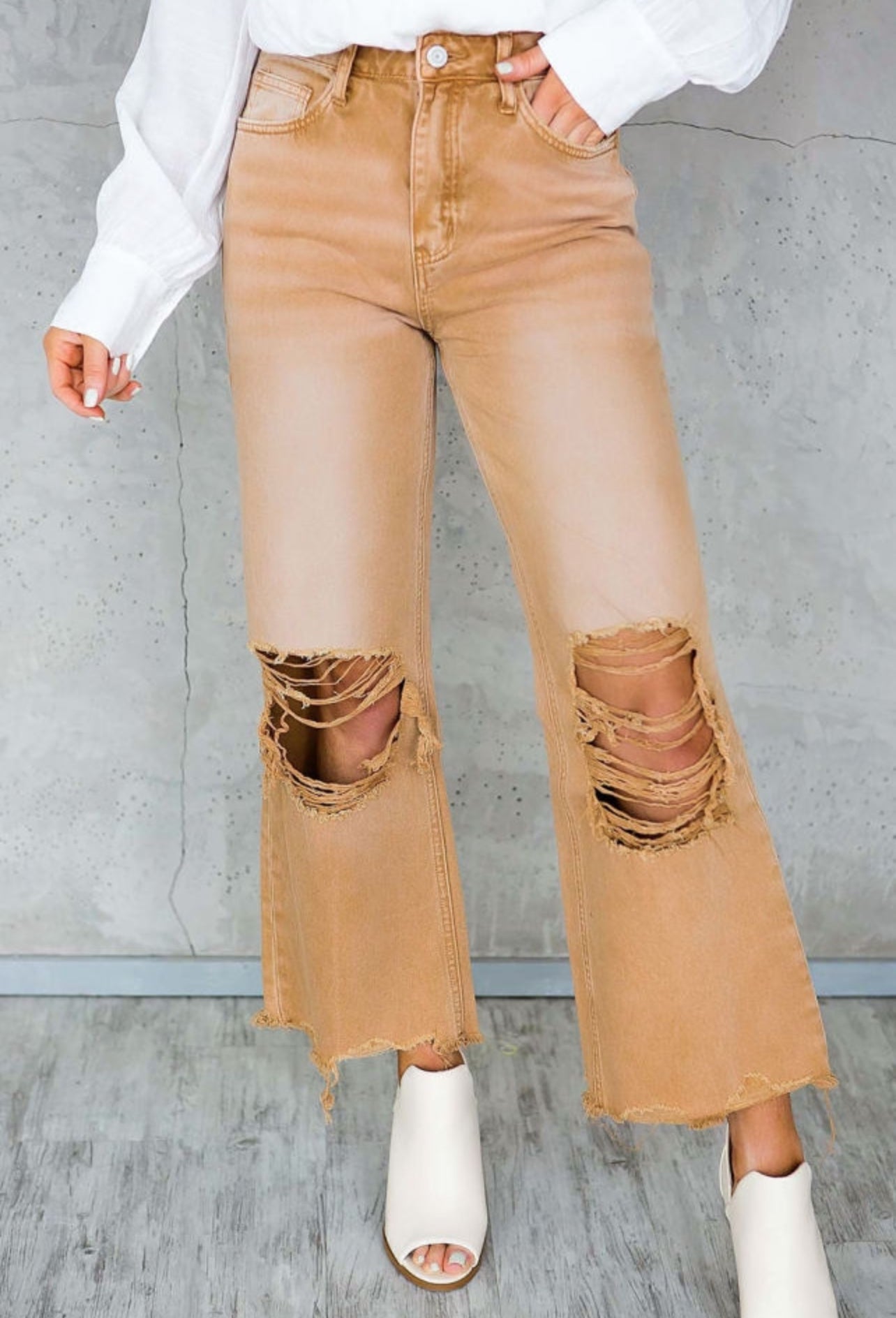 Distressed Colored Jeans