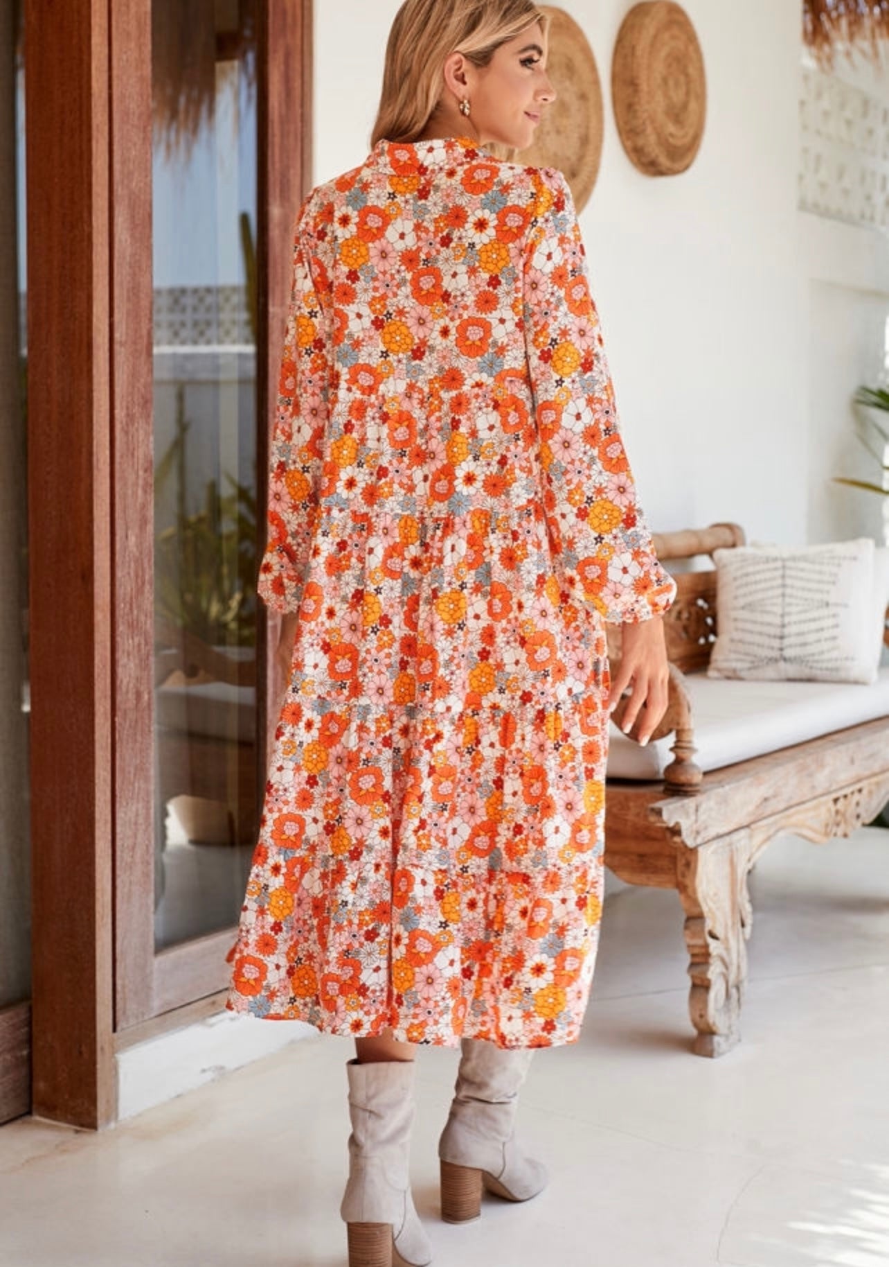 Boho Floral Maxi Dress