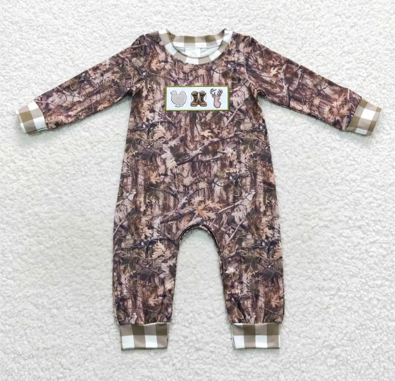 Boys and Girls Camo Romper