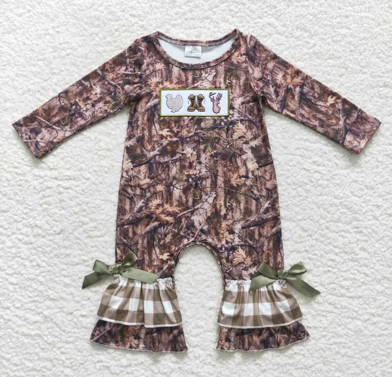 Boys and Girls Camo Romper