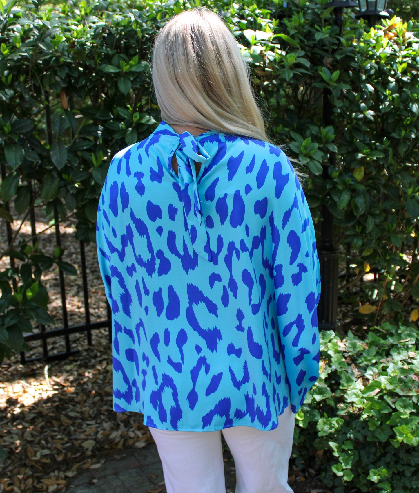 Blue Printed Top LT