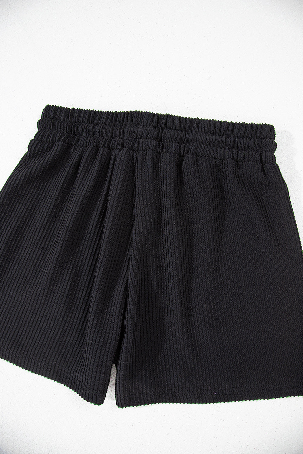 Racing Red Corded MERRY Long Sleeve Top and Shorts Pajama Set